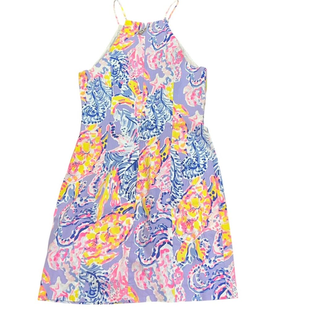 Lilly Pulitzer Pearl‎ Shift Dress Lilac Verbena So Snappy Size 0 Resort Vacation - Picture 3 of 10